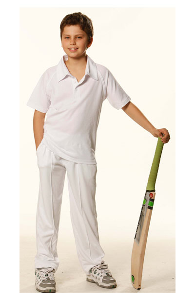 PS29K Kids Short Sleeve Cricket Polo