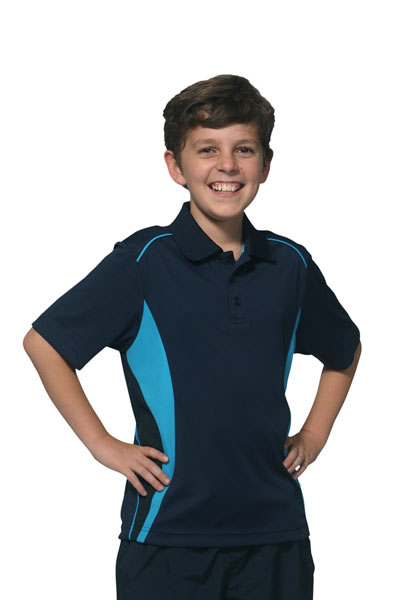 PS79K Kids CoolDry Short Sleeve Contrast Polo