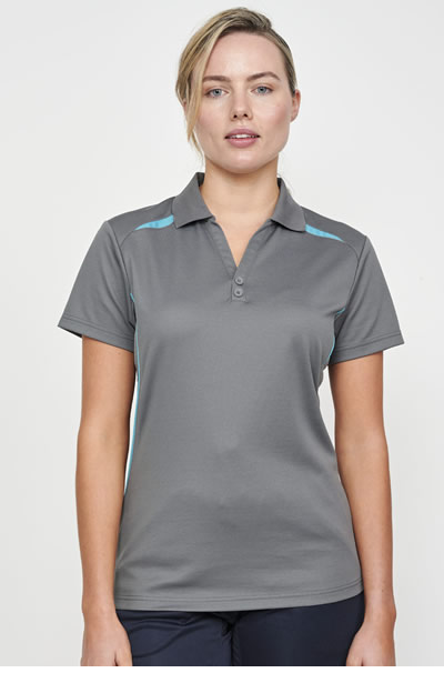 PS94 Ladies Sustainable Poly/Cotton Contrast SS Polo - clone