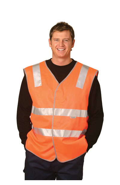 SW03 High Visibility Safety Vest With Reflective Tapes
