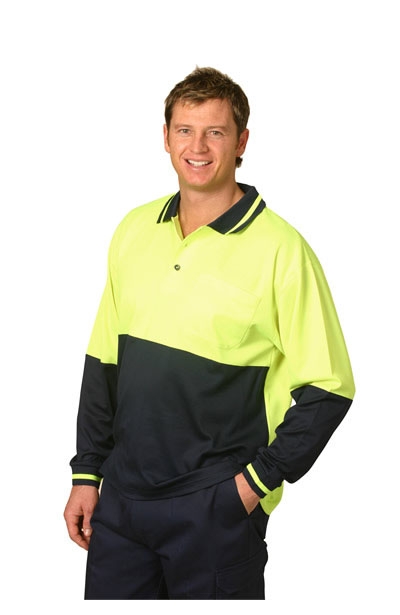 SW11 High Visibility TrueDry Long Sleeve Safety Polo