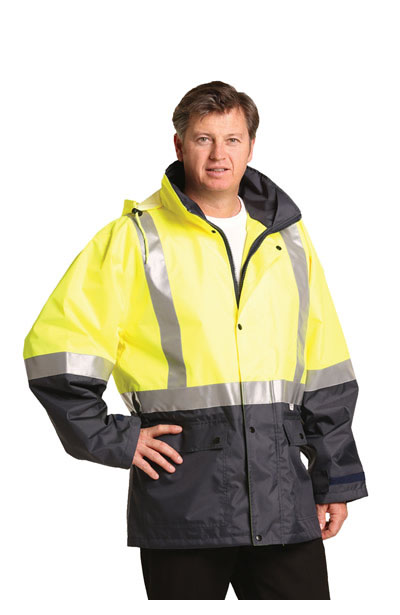 SW18A Hi-Vis Safety Jacket with Mesh Lining & 3M Tapes