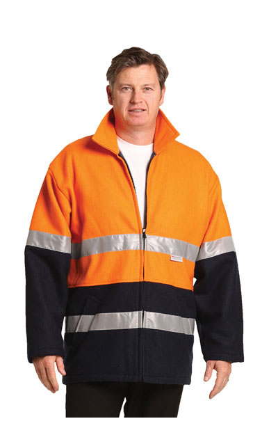 SW31A Hi-Vis Two Tone Bluey Safety Jacket with 3M