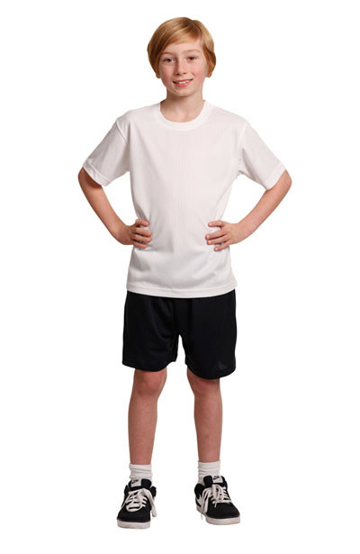 TS23K Kids CoolDry Mesh Knitted Tee