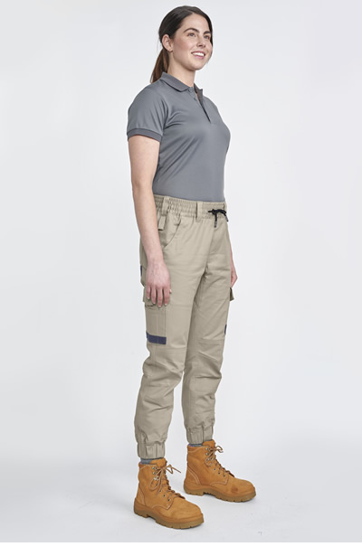 WP28 Unisex Cotton Stretch Drill Cuffed Work Pant