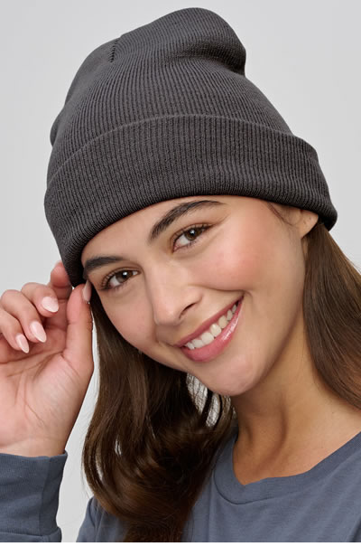 CH61 Roll Up rPET Knit Beanie
