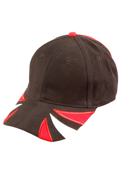 CH80 Spider Heavy Brushed Cotton Contrast Tri-colour Baseball Cap