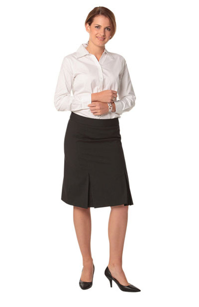 M9473 Women's Wool Blend Strecth Pleated Skirt