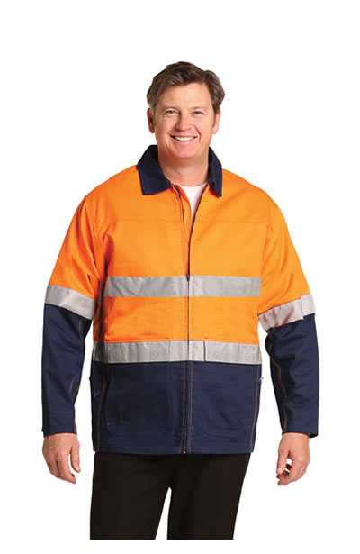SW46 High Visibility Cotton Jacket With 3M Reflective Tapes